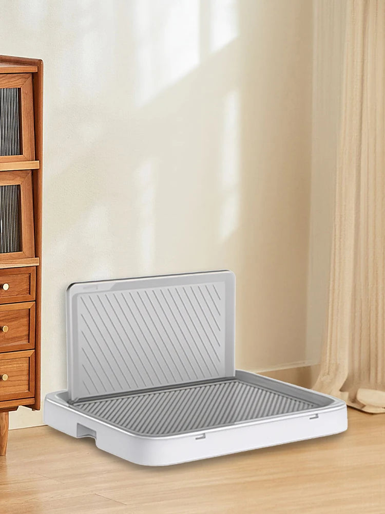 Alloet Dog Potty Tray with Pee Wall Pan Trainer Toilet