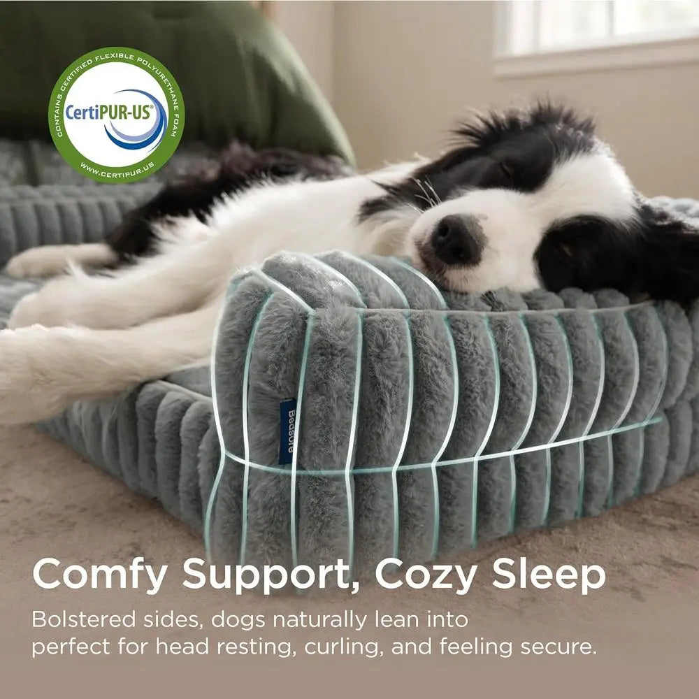 NONECN Orthopedic Dog Bed Waterproof Memory Foam Corduroy Cover