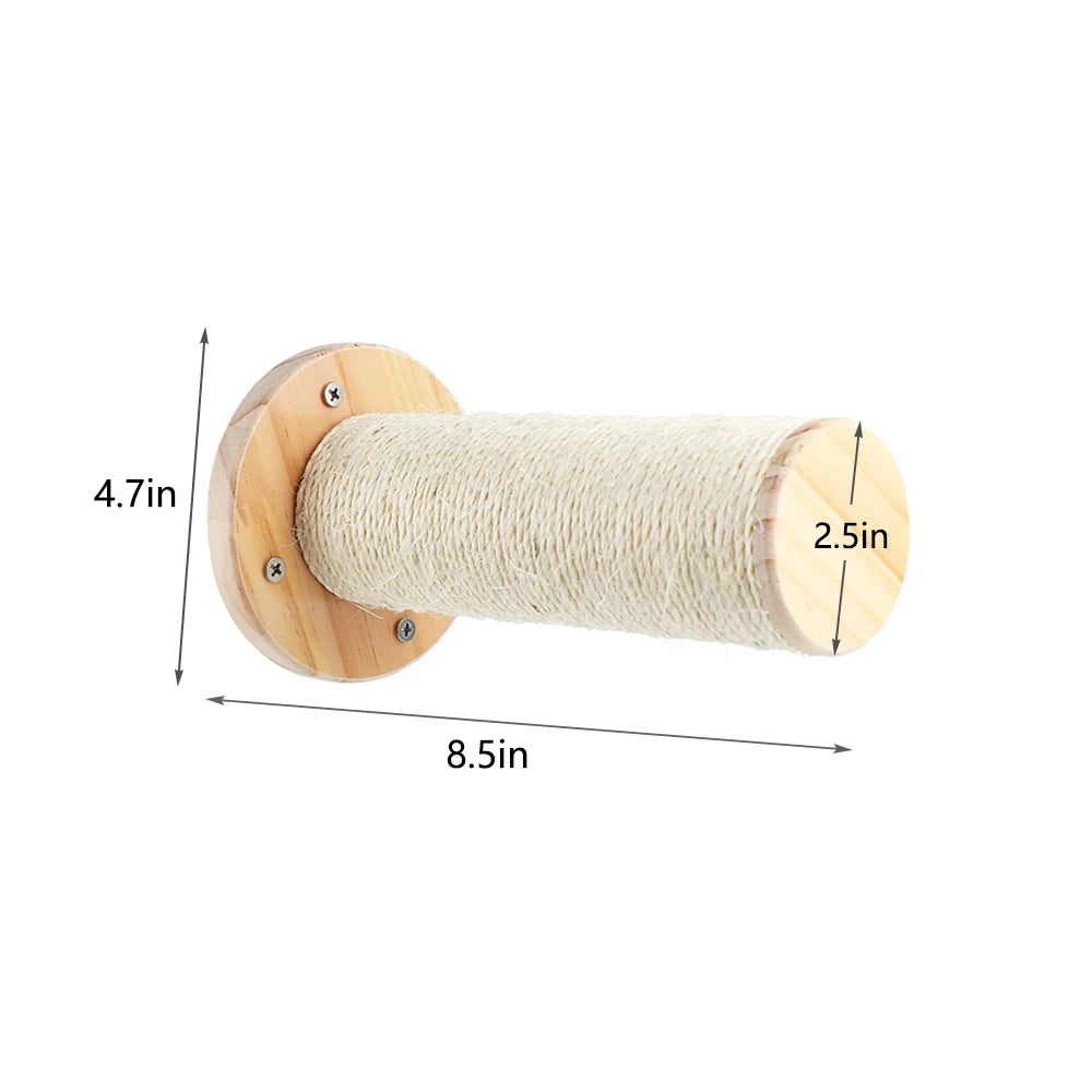 PetTravel Cat Climbing Shelf Wall Mounted Four Step Scratching Post