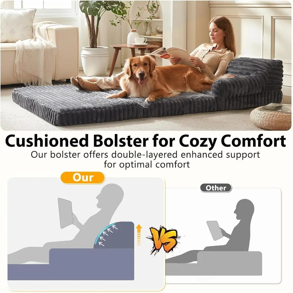 Orthopedic Memory Foam Dog Bed Washable Cover Non Slip Base