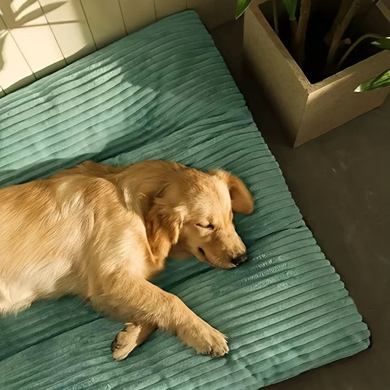 Winter Warm Corduroy Pet Dog Bed Soft Mat Detachable Washable
