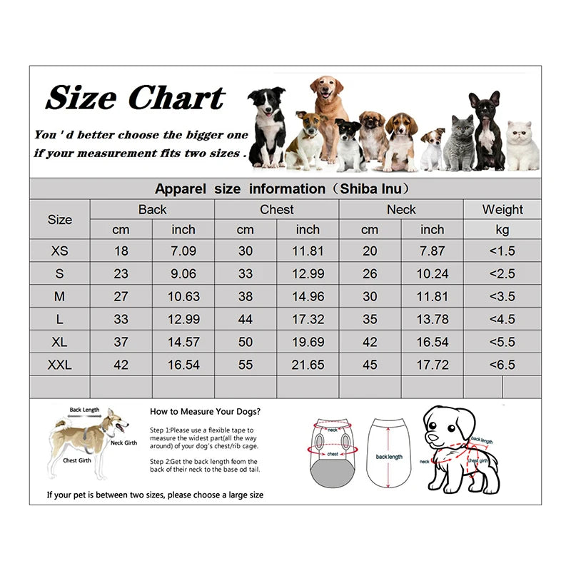 NONECN Winter Dog Coat Jacket Warm Hoodie For Dogs