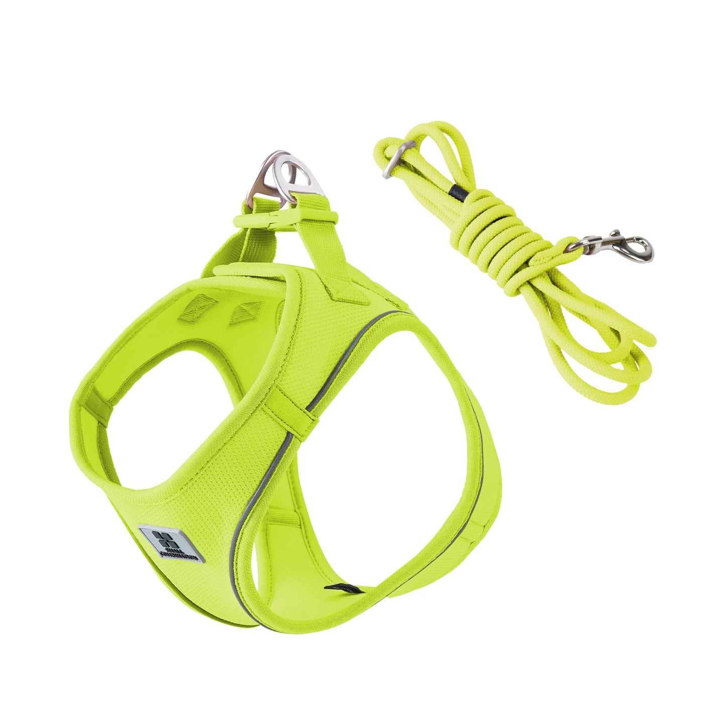 Nylon Reflective Dog Harness Leash Set Adjustable For Pets