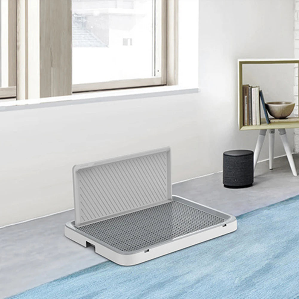 Alloet Dog Potty Tray with Pee Wall Pan Trainer Toilet