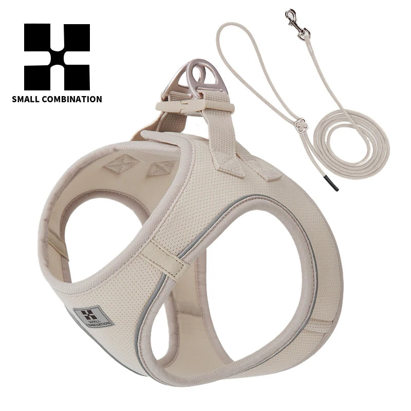 Nylon Reflective Dog Harness Leash Set Adjustable For Pets