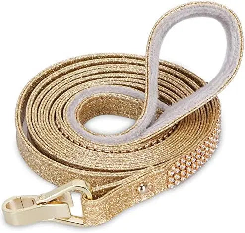 YTYIN Rhinestone Dog Leash Premium Safe Durable Training Tool