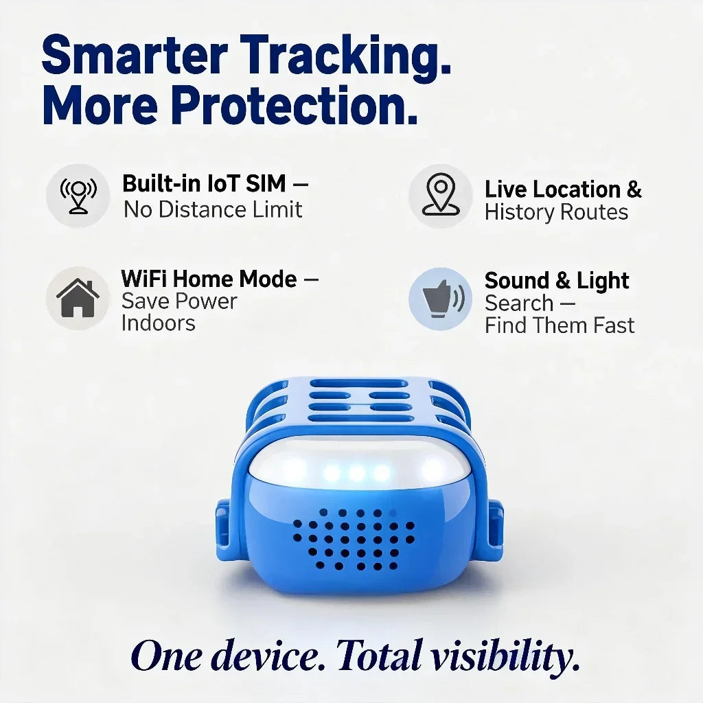WANWAYTECH GPS Pet Tracker for Dogs Cats with IoT Sim