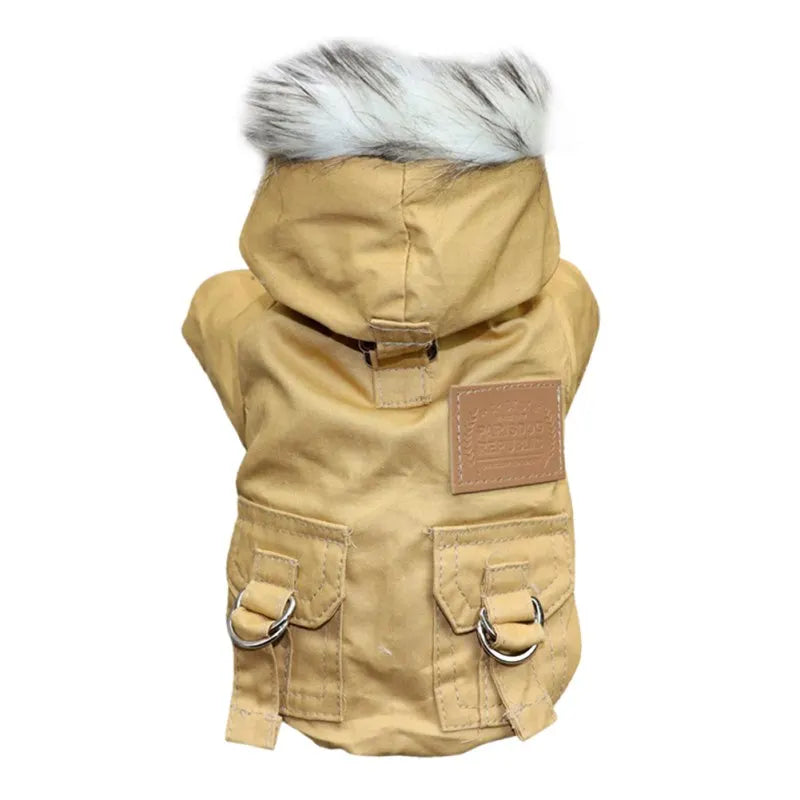 NONECN Winter Dog Coat Jacket Warm Hoodie For Dogs