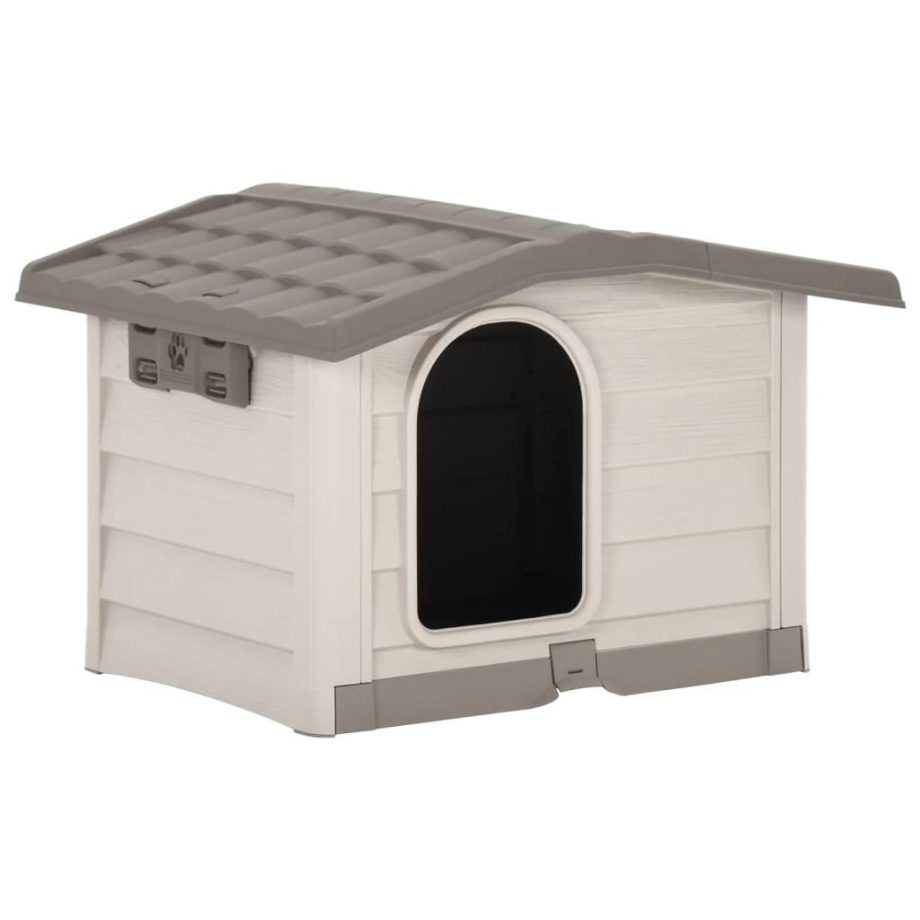 vidaXL Dog House Beige and Brown 89x75x62 cm