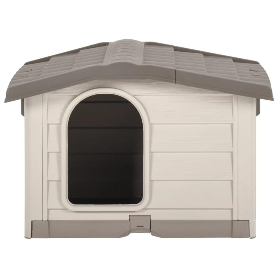 vidaXL Dog House Beige and Brown 89x75x62 cm