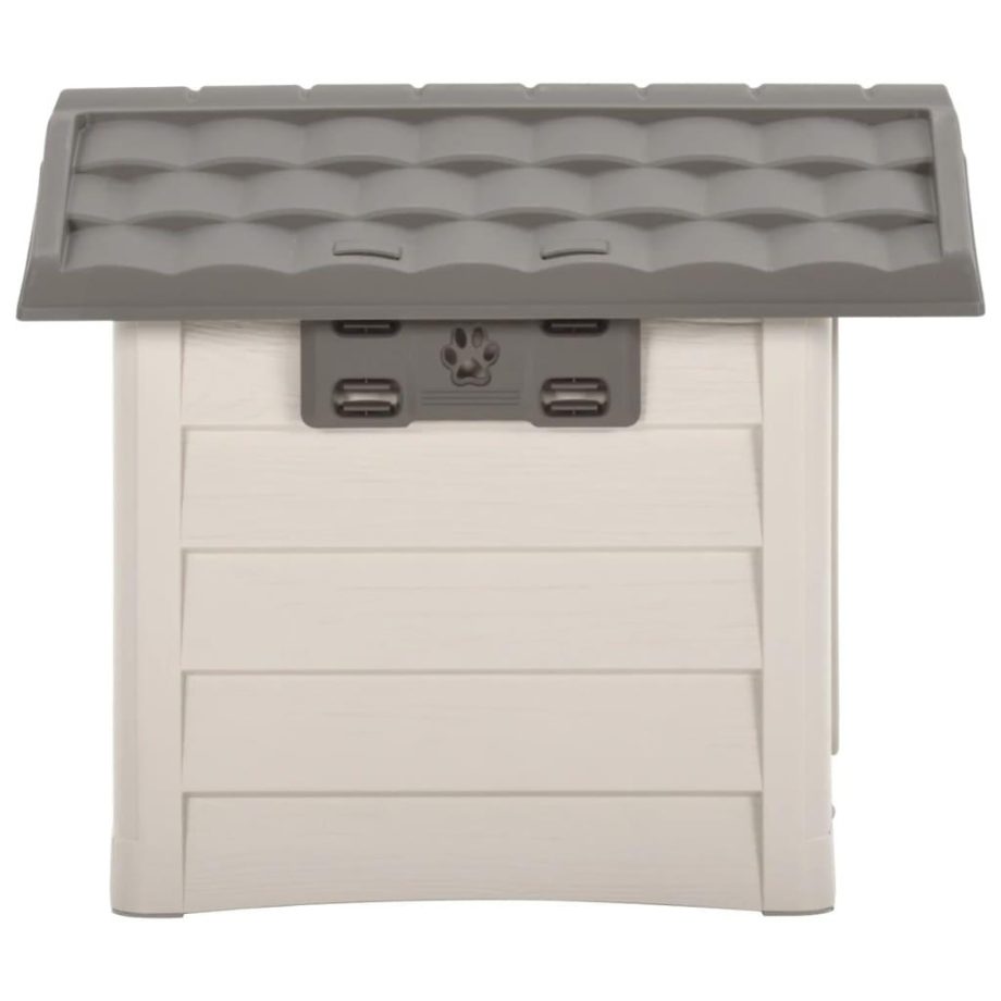 vidaXL Dog House Beige and Brown 89x75x62 cm