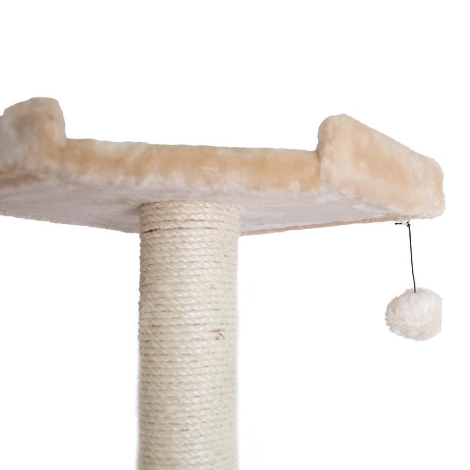 Armarkat 72" Beige Real Wood Cat Tree With Spacious Condo, SratchIng Post A7202